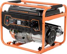 Изображение товара Бензиновый генератор CARVER PPG- 8000 6.5 кВт 220 В 12 В 8 А ручной запуск
