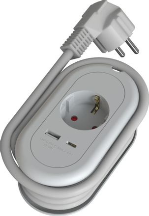Сетевой фильтр Ritmix RM-211C, 2м, белый