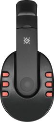 Гарнитура игровая Defender Warhead G-160, проводные, черный / красный