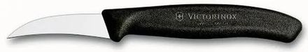 Нож кухонный Victorinox Swiss Classic, для чистки овощей и фруктов, 60мм, заточка прямая, стальной, черный [6.7503]