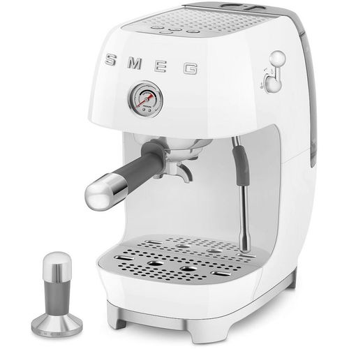 Кофемашина автоматическая SMEG Стиль 50-х гг. ECF03WHEU, 15Бар, с ручным капучинатором, / — фото 1