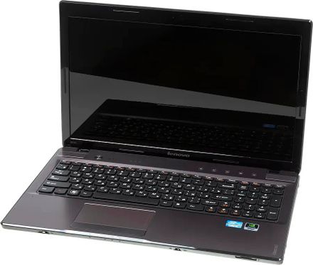 Ноутбук Lenovo IdeaPad Z570 15.6", Intel Core i3 2350M 2.3ГГц, 2-ядерный, 2ГБ DDR3, 500ГБ,  NVIDIA GeForce  GT 630M - 1 ГБ, FreeDOS, темно-серый [59326311]