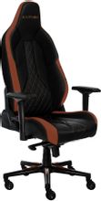 Изображение товара Кресло игровое KARNOX Commander Cr, на колесиках, искусственная кожа, коричневый/черный [kx800813-cr]