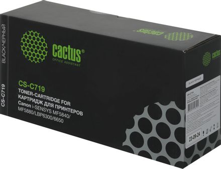 Картридж Cactus CS-C719, 719, черный / CS-C719