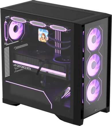 Корпус ATX Formula Air Power G8, Midi-Tower, без БП,  черный [air power g8 b]