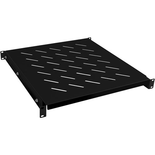 Полка стационарная CABEUS RA-J018-FC-700-100KG-BK, 1, 19", черный