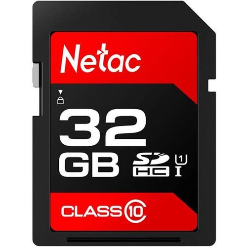 Карта памяти SDHC UHS-I U1 NETAC P600 32 ГБ, 80 МБ/с, Class 10, NT02P600STN-032G-R, 1 шт., без адаптера
