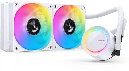 Система водяного охлаждения JONSBO TG-240,  4-pin,  ARGB,  120мм,  белый,  retail [tg-240 argb white]