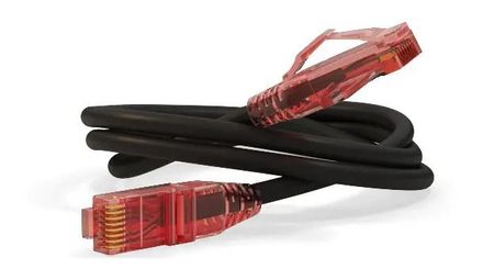 Патч-корд Hyperline PC-LPM-UTP-RJ45-RJ45-C5e-3M-LSZH-BK, вилка RJ-45, вилка RJ-45, кат.5E, LSZH, 3м, черный