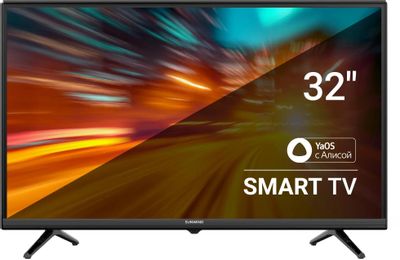 32" Телевизор SunWind SUN-LED32XS305, FULL HD, черный, СМАРТ ТВ, YaOS ...