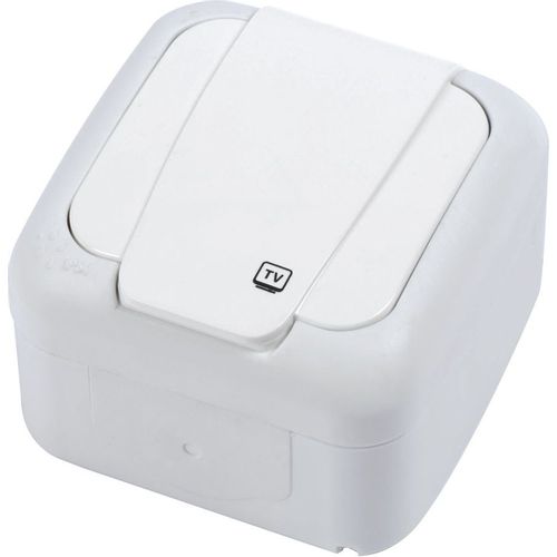 Розетка телевизионная Panasonic Palmiye одинарная, открытая, IP54, белый [90555460-ru]