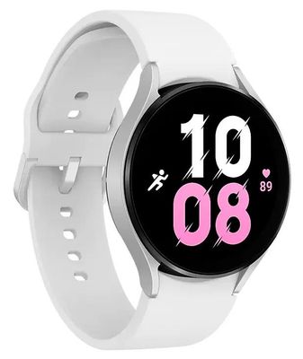 Смарт-часы Samsung Galaxy Watch 5 44мм, 1.4", серебристый / белый  [sm-r910nzsamea] – купить в Ситилинк | 1898147
