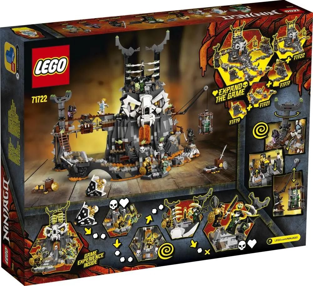 Конструктор Lego Ninjago Подземелье колдуна-скелета, 71722 – купить в  Ситилинк | 1425528