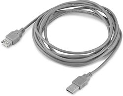 Изображение товара Кабель USB2.0 Buro USB A(m) -  USB A(f),  3м,  блистер,  серый [bhp ret usb_af30]
