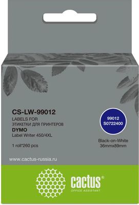 Этикет-лента Cactus CS-LW-99012, для термопечати – купить в Ситилинк ...