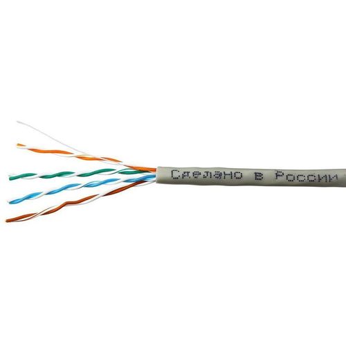 Кабель SKYNET CSL-UTP-4-CU/100 UTP, кат.5E, 100м, 4 пары, медь, одножильный, серый