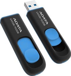 Флешка USB A-Data DashDrive UV128 512ГБ, USB3.0, черный и синий