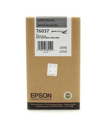 Картридж Epson T6037, серый / C13T603700