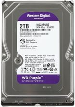 Изображение товара Жесткий диск WD Purple WD22PURZ 2ТБ SATA III 3.5 дюйма для видеонаблюдения