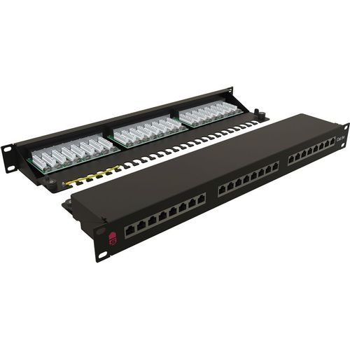 Патч-панель Sysmatrix PP 1901U.S245ES.N 19" 1U 24xRJ45 кат.5E FTP