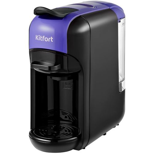 Капсульная кофеварка KitFort КТ-7105-1, 1450Вт, цвет: черный