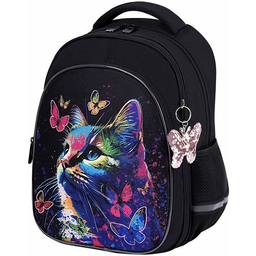 Рюкзак с ортопедической спинкой BRAUBERG Optima 272097 Butterfly catcher