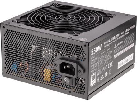 Блок питания Cooler Master MWE White V2,  550Вт,  120мм,  черный, retail [mpe-5501-acabw-eu]