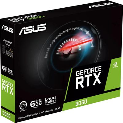 Видеокарта ASUS NVIDIA GeForce RTX 3050 RTX3050-O6G-LP-BRK 6ГБ GDDR6 ...