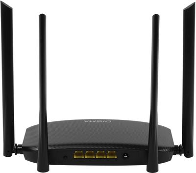 Wi-Fi роутер Digma DWR-AC1201, AC1200, черный – купить в Ситилинк | 1870497