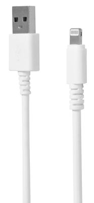 Кабель SunWind Lightning (m) -  USB (m),  1.2м,  2A,  белый