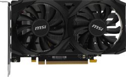 Изображение товара Видеокарта MSI NVIDIA GeForce RTX 3050 RTX 3050 VENTUS 2X E 6G OC 6ГБ Ventus 2X, GDDR6, OC, Ret Изображение товара Видеокарта MSI NVIDIA GeForce RTX 3050 RTX 3050 VENTUS 2X E 6G OC 6ГБ Ventus 2X, GDDR6, OC, Ret