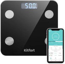 Напольные весы KitFort КТ-805, цвет: черный