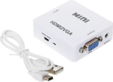 Изображение товара Переходник аудио-видео PREMIER 5-983M,  HDMI (m) -  VGA (f),  Jack 3.5 (f),  белый