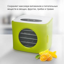 Сушилка для овощей и фруктов BLACKTON Bt FD1113, зеленый/белый
