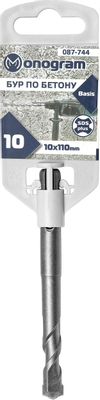 Характеристики Бур MONOGRAM 087-744, по бетону/кирпичу/камню, 10мм, SDS ...