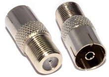 Изображение товара Адаптер антенный PREMIER 4-624/2 Coax-F-TV 75 Ом серебристый