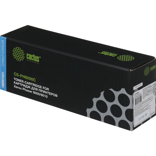 Картридж Cactus CS-PH6000C, 106R01631, голубой / CS-PH6000C