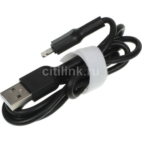 Кабель BORASCO Lightning (m) — USB (m), 1м, 3A, черный [38519]
