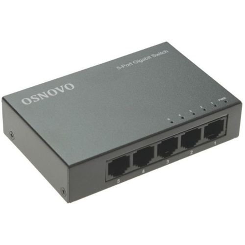 Коммутатор OSNOVO SW-5G, неуправляемый, 5 RJ-45, 10/100/1000 Мбит/с