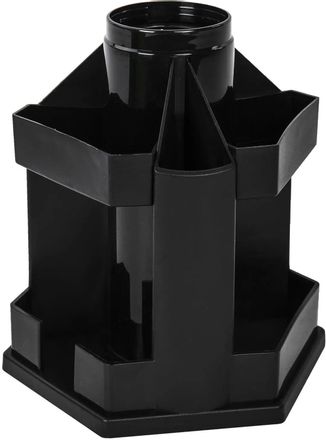 Органайзер настольный BRAUBERG Maxi Desk,  для письменных принадлежностей,  157x140x175,  полипропилен,  черный [238093]