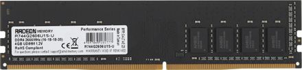 Оперативная память AMD Radeon R7 Performance Series R744G2606U1S-U DDR4 -  1x 4ГБ 2666МГц, DIMM,  Ret