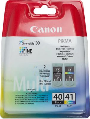 Картридж Canon PG-40+CL-41, черный / трехцветный / 0615B043