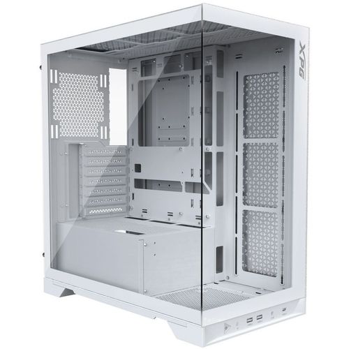 Корпус ATX XPG Invader X, Midi-Tower, без БП, белый [invaderxmtwof-whcww]