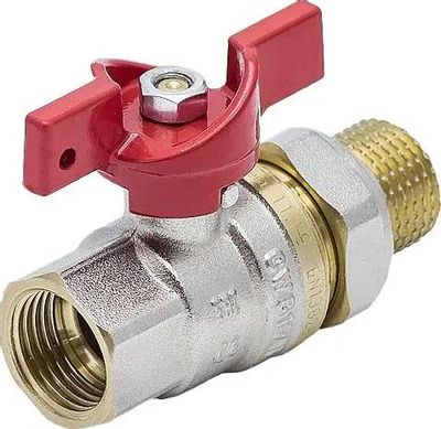 Кран шаровый AQUASFERA Euro 1007-03, запорный, проходной запорный, 1 ...