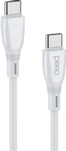 Изображение товара Кабель PERO DC-11 USB Type-C 3м белый для зарядки и передачи данных
