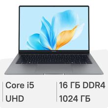 Изображение товара Ноутбук Honor MagicBook X14 FRG-X 14 IPS Intel Core i5 16ГБ SSD Windows 11