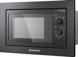 Встраиваемая микроволновая печь MEFERI Light MMO6020BK, 20л, 800Вт, черный