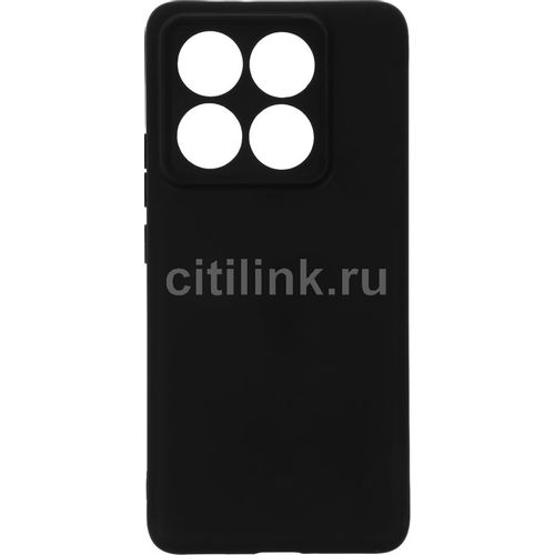 Чехол (клип-кейс) BORASCO Silicone Case, для Xiaomi 14T Pro, черный [73787]