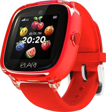 Смарт-часы ELARI KidPhone Fresh 4G, 1.4", с SIM, красный