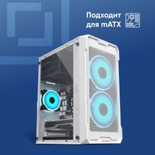 Корпус mATX Oklick OCC-MN302F,  белый